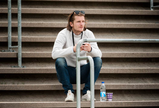 Erik Friberg, Malmö FF, såg matchen från läktaren