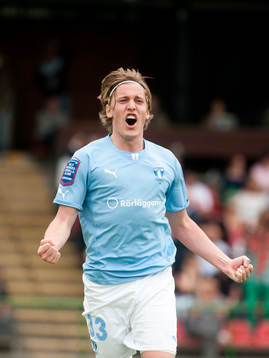 Emil Forsberg, Malmö FF, jublar