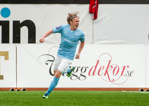 Emil Forsberg, Malmö FF, jublar
