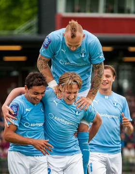 Emil Forsberg, Malmö FF, jublar