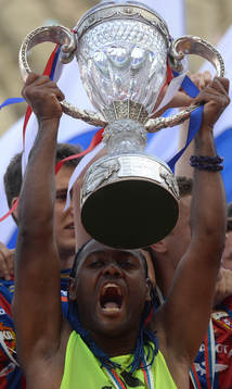 ITAR-TASS: GROZNY, RUSSIA. JUNE 1, 2013. CSKA Moscow's