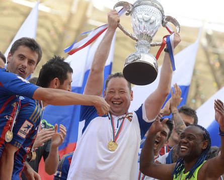 ITAR-TASS: GROZNY, RUSSIA. JUNE 1, 2013. CSKA Moscow's head