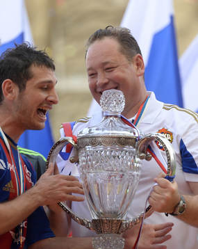 ITAR-TASS: GROZNY, RUSSIA. JUNE 1, 2013. CSKA Moscow's head