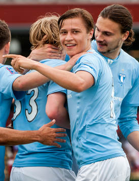 Simon Thern, Malmö FF, jublar