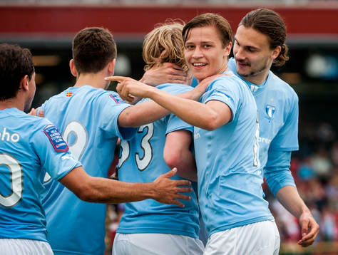 Simon Thern, Malmö FF, jublar