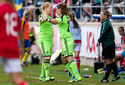 Kristin Hammarström, målvakt, byt ut mot Sofia Lundgren,