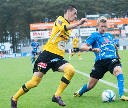 Haris Radetinac, Mjällby mot David Ljung, Halmstad