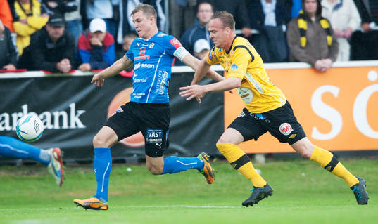 Rickard Magyar, halmstad och Marcus Ekenberg, Mjällby