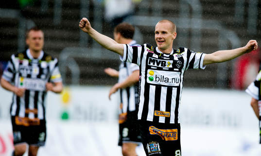 Fredrik Svanbäck, Landskrona BOIS, jublar