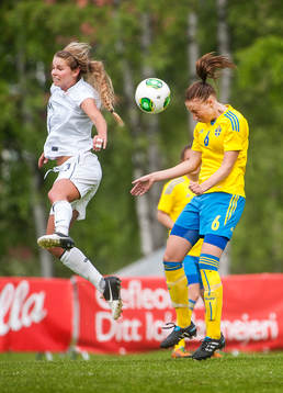 Danielle Weatherholt, USA, och Petra Andersson, Sverige i