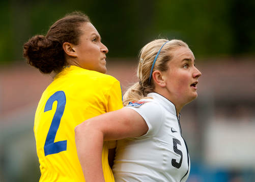 Catrine Johansson, Sverige och Lindsey Horan, USA