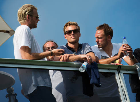 Fotbollslandslagets Ola Toivonen, Sebastian Larsson och