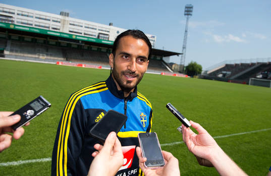 Träning på Söderstadion i Stockholm. Erkan Zengin