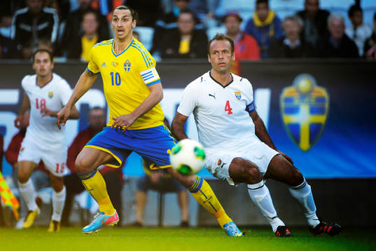 Zlatan Ibrahimovic, Sverige och Nikolche Noveski, Makedonien