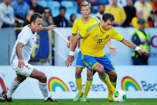 Johan Elmander, Sverige, utmanar