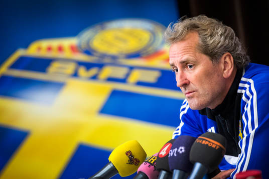 Presskonferens med Erik Hamrén, förbundskapten