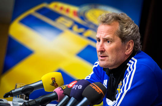 Presskonferens med Erik Hamrén, förbundskapten