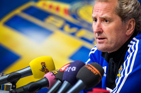 Presskonferens med Erik Hamrén, förbundskapten