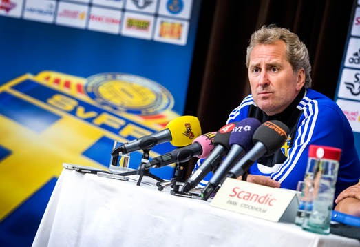 Presskonferens med Erik Hamrén, förbundskapten