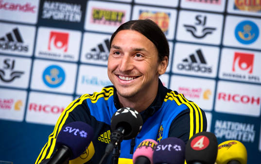 Presskonferens med Zlatan Ibrahimovic