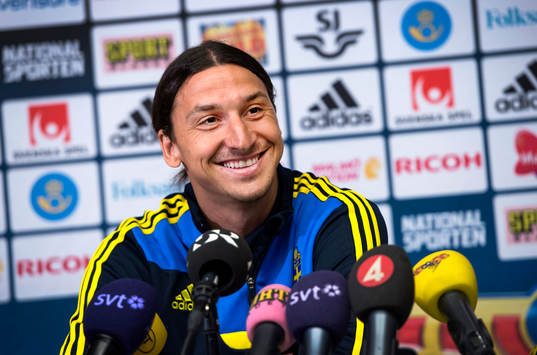 Presskonferens med Zlatan Ibrahimovic