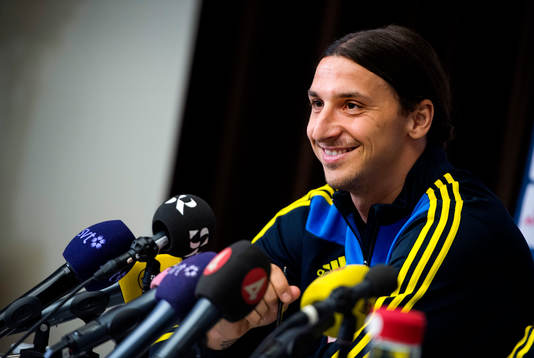 Presskonferens med Zlatan Ibrahimovic