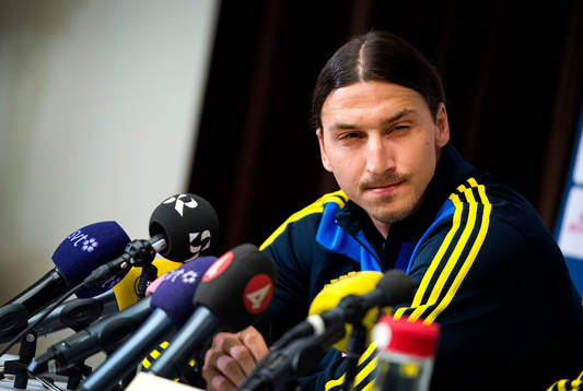 Presskonferens med Zlatan Ibrahimovic