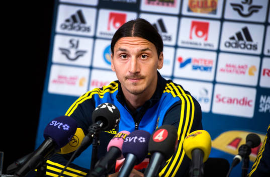 Presskonferens med Zlatan Ibrahimovic