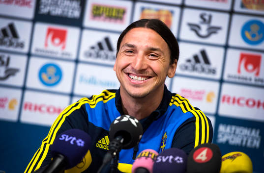 Presskonferens med Zlatan Ibrahimovic