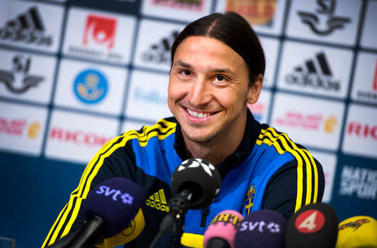 Presskonferens med Zlatan Ibrahimovic