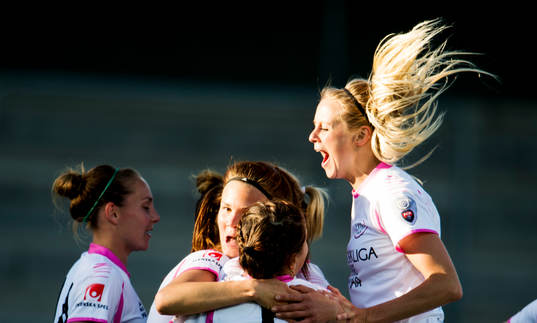 Amanda Ilestedt, LdB FC Malmö jublar