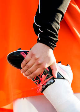 spelare stretchar