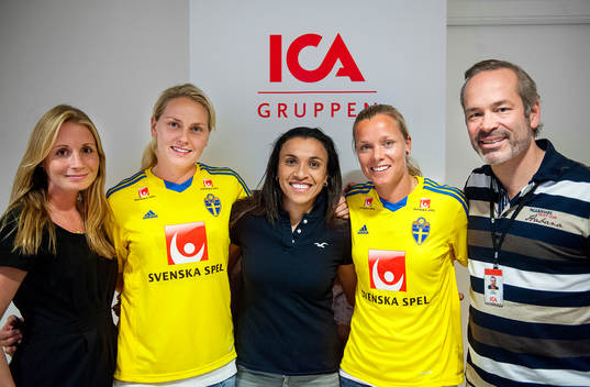Lisa Dahlkvist, Marta Vieira da Silva, Sara Thunebro, och