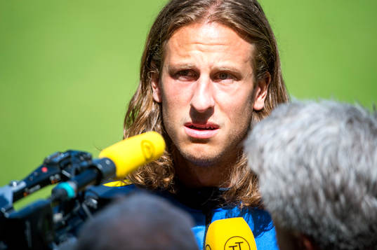 Träning på Söderstadion. Jonas Olsson