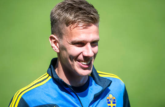 Träning på Söderstadion. Pontus Wernbloom