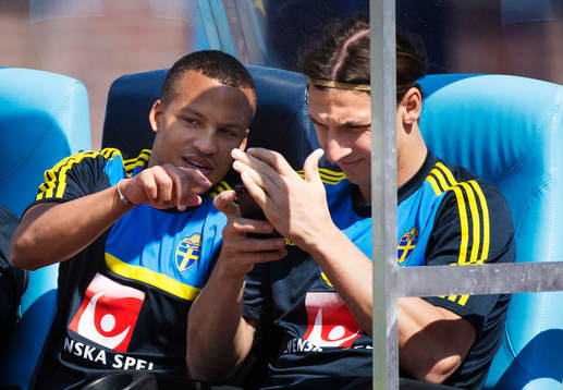 Martin Olsson och Zlatan Ibrahimovic