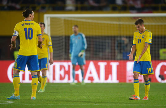 Zlatan Ibrahimovic och Alexander Kacaniklic, Sverige
