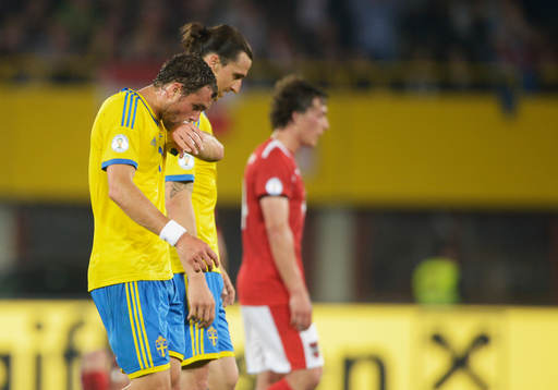 Zlatan Ibrahimovic och Johan Elmander, Sverige