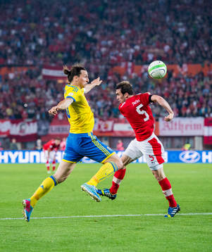 Zlatan Ibrahimovic, Sverige och Christian Fuchs, Österrike