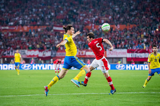 Zlatan Ibrahimovic, Sverige och Christian Fuchs, Österrike