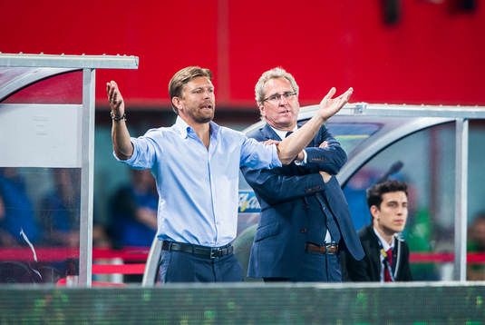 Marcus Allbäck, players manager och Erik Hamrén,