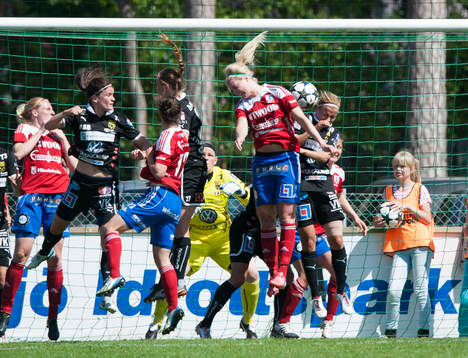 2-0 Emma Sjödahl, Vittsjö, som nickar in en hörna
