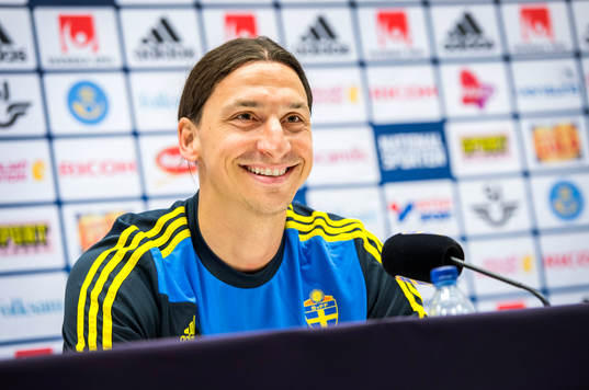 Presskonferens med Zlatan Ibrahimovic