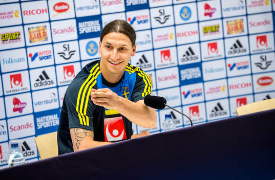Presskonferens med Zlatan Ibrahimovic