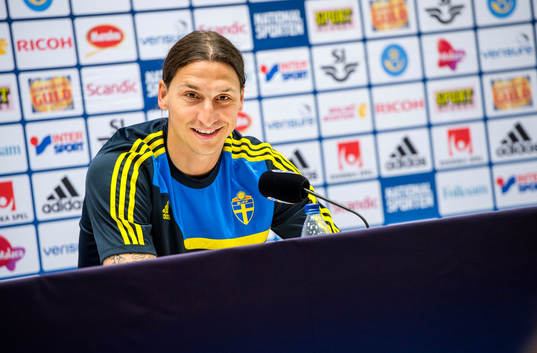 Presskonferens med Zlatan Ibrahimovic