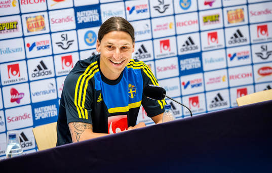 Presskonferens med Zlatan Ibrahimovic