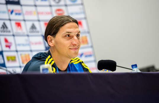 Presskonferens med Zlatan Ibrahimovic