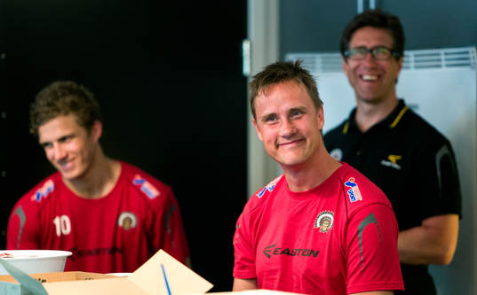 En nöjd Roger Rönnberg, tränare Frölunda