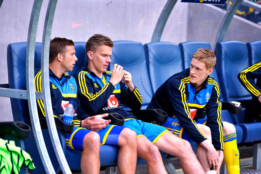 Sveriges Anders Svensson, Pontus Wernbloom, Rasmus Elm på