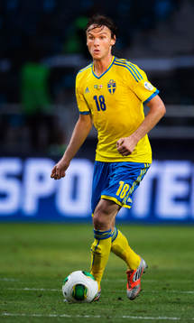 Sveriges Albin Ekdal i matchen mellan Sverige och